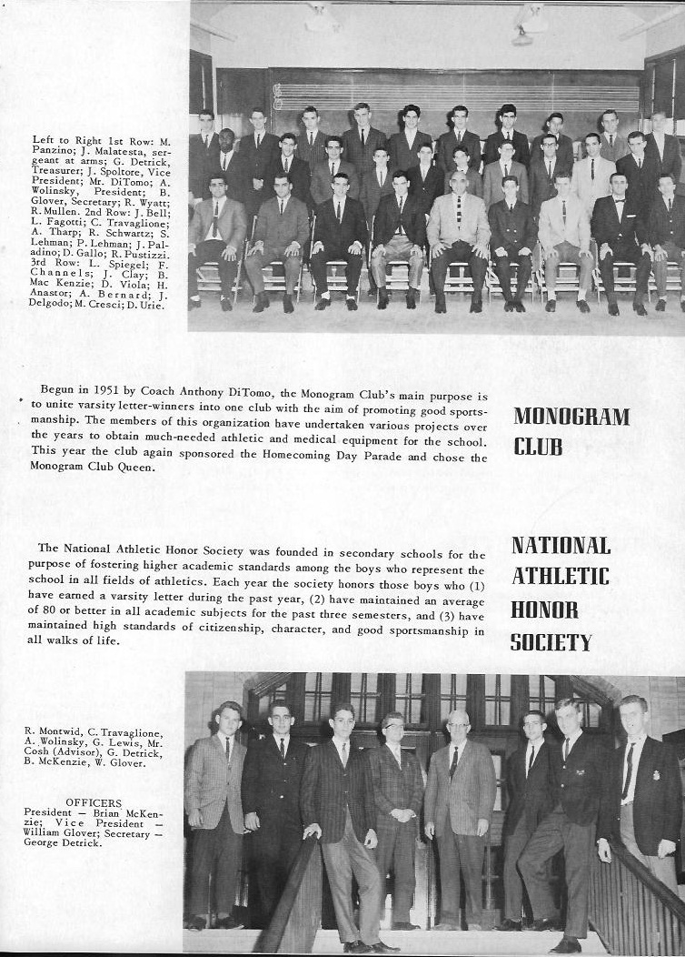 Monogram Club and National Athletic Honor Society